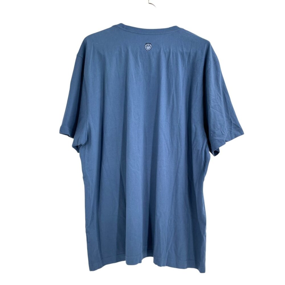 NWT Life Is Good XXL Mens Classic Fit Crusher Tee "Positive State" Graphic Blue - Picture 2 of 8